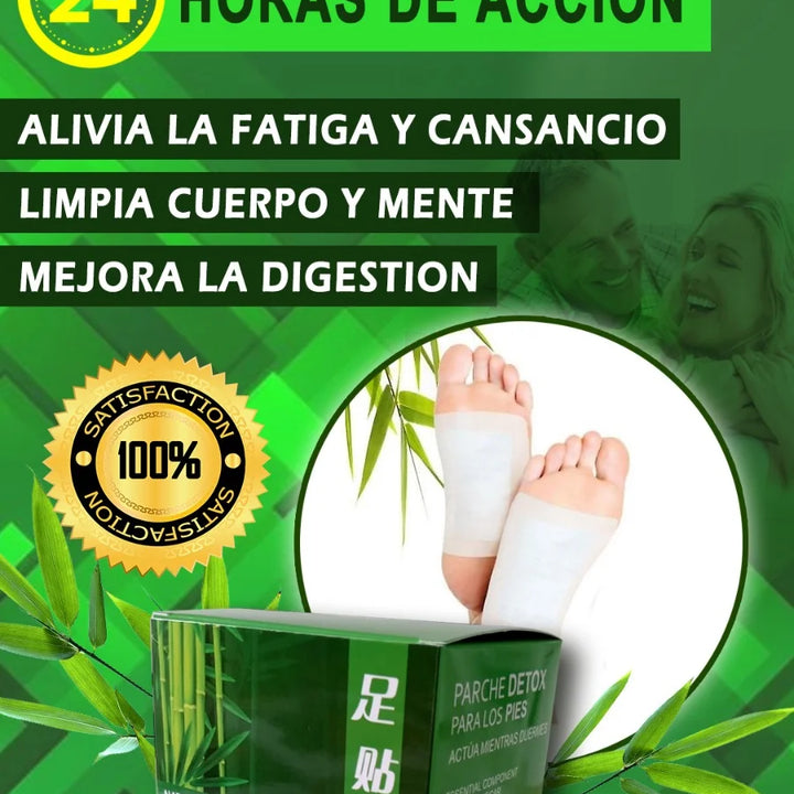 PARCHE DESINTOXICANTE (24 HORAS DE ACCIÓN) - EL USO CONTINUO DE LOS PARCHES MEJORARA SU BIENESTAR Y SALUD [ENVÍO GRATIS]